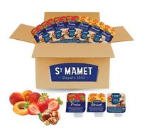 St MAMET | Assortiment de 55 Barquettes Individuelles de Pâte à tartiner & Confiture Fraise & Abricot