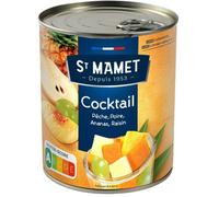 ST MAMET cocktail fruits au sirop 850 g