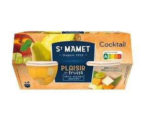 ST MAMET - Cups Cocktail De Fruits 4X113G - Lot De 2