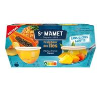 ST MAMET Fraîcheur des îles Salade de fruits au sirop 4 x 113 g