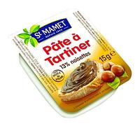 St MAMET les Vergers - Le Petit Déjeuner - Pate à Tartiner aux Noisettes sans Huile de Palme - 120 Barquettes en Plastique de 15 g