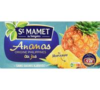 St MAMET les Vergers - Les Fruits en morceaux - Les exotiques - Ananas Origine Philippines - En Morceaux