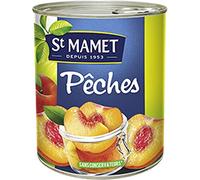ST MAMET - Pêches Au Sirop 475G - Quatre Articles