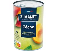 ST MAMET - Pêches au Sirop Fruité et Fondant, Pour une Pause Gourmande (Boîte 275g) - Le Lot De 4
