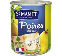 ST MAMET - Poires Au Sirop 455G - Lot De 4 - livraison offerte