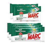 ST MARC 120 Lingettes Extra-Larges Anti-Bactériennes + 40 Serpillères Jetables Anti-Bactériennes