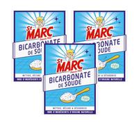St Marc Bicarbonate de Soude Nettoyant Multi-Usage 100% d'Origine Naturelle 680g - Lot de 3