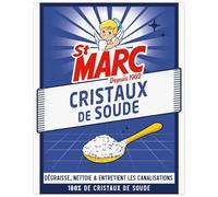 St Marc Cristaux de Soude Nettoyant Multi-Usage 100% d'Origine Naturelle 680 g - Dégraisse, Débouche et Nettoie les extérieurs (Lot de 6)