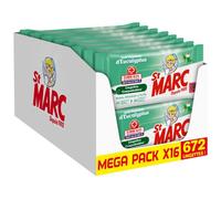 St Marc Lingettes Désinfectantes et Compostables à l'Huile Essentielle d'Eucalyptus - Lot de 16-672 Lingettes Nettoyantes