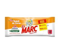 ST MARC - Lingettes Désinfectantes Très Large Taille Soleil de Corse, Nettoyage Efficace (Sachet 80) - Le lot de 4