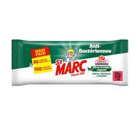 St Marc Lingettes nettoyantes et désinfectantes antibactériennes – 80 lingettes