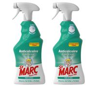ST MARC Lot de 2 Pistolets Spray Désinfectant et Nettoyant Anticalcaire au Vinaigre Blanc 750 ml