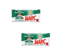 ST MARC Lot de 2 Sachets de 30 lingettes Extra larges = 60 normales Compostables Anti-Bactériennes