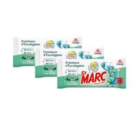 St Marc Lot de 6 sachets de 42 Lingettes Biodégradables Nettoyantes et Désinfectantes aux Huiles Essentielles d'Eucalyptus