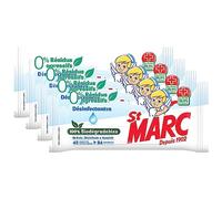 St Marc Lot de 4 sachets de 42 Lingettes Biodégradables Nettoyantes et Désinfectantes 0% résidus agressifs