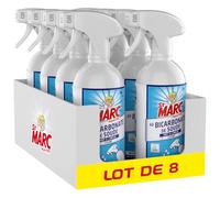 St Marc Nettoyant Ménager Spray Dégraissant au Bicarbonate de Soude lot de 8x500mL - Nettoie, Décrasse et Dégraisse