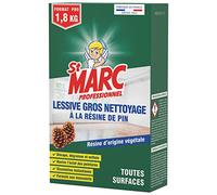 ST MARC Poudre LESSIVE A LA RESINE DE PIN PROFESSIONNEL 1,8 KG, Non parfumé