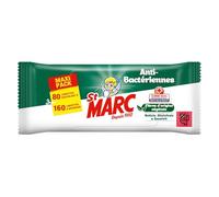 St Marc sachet de 80 Lingettes Nettoyantes et Désinfectantes Antibactériennes