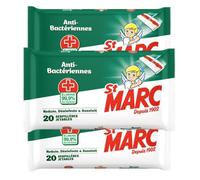 St Marc Serpillières Jetables Désinfectantes et Antibactériennes, 20 Serpillières Jetables, Lot de 3