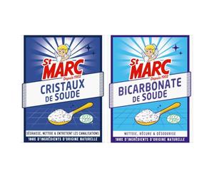 St Marc Starter Pack: Poudres Cristaux de Soude 680g + Poudres Bicarbonate de Soude 680g