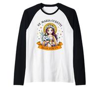 St Maria Goretti Lily Saints Catholique pour Enfants Filles Manche Raglan