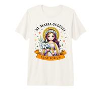 St Maria Goretti Lily Saints Catholique pour Enfants Filles T-Shirt Haut de Gamme