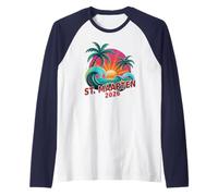 St Martin 2026 Voyage Vacay pour Filles avec Cousin Assorti Manche Raglan