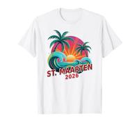 St Martin 2026 Voyage Vacay pour Filles avec Cousin Assorti T-Shirt