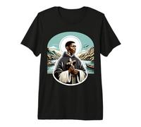 St Martin de Porres Église catholique Saints Noirs Pérou T-Shirt Haut de Gamme