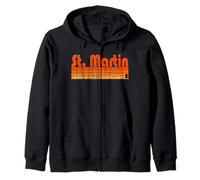 St. Martin, Mississippi rétro style années 80 Sweat à Capuche
