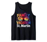St Martin Vacances en Famille Tropical Island Beach Sunset Débardeur
