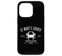 St Mary's County Maryland USA Crabe Design Coque pour iPhone 13 Pro