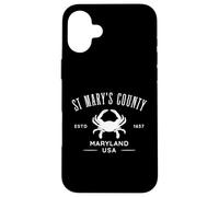 St Mary's County Maryland USA Crabe Design Coque pour iPhone 16 Plus