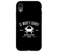 St Mary's County Maryland USA Crabe Design Coque pour iPhone XR