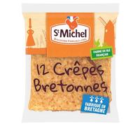 ST MICH. - Crêpes Bretonnes Nature Aux Saveurs Authentiques, Texture Légère et Moelleuse (12 crêpes, 315g) - Lot de 4 - vendu par Lot