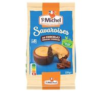 ST MICH. - Gâteaux Savaroises au Chocolat Fondant, Texture Croustillante en Sachets (8x220g) - Lot de 4 - vendu par Lot