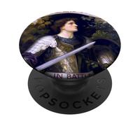 St. Michael The Archangel Defend Us in Battle Catholic PopSockets PopGrip Adhésif