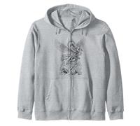 St Michael vaincre Le Diable Vintage archange Guerrier Sweat à Capuche