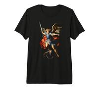 St Michel Archange Défendez-Nous dans la Bataille T-Shirt Haut de Gamme