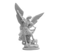 St. Michel Archange vaincu Lucifer Statue grecque Sculpture Figure 28 cm