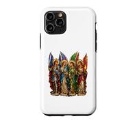 St Michel avec Gabriel Raphael Uriel 4 Archanges Icône Art Coque pour iPhone 11 Pro