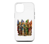 St Michel avec Gabriel Raphael Uriel 4 Archanges Icône Art Coque pour iPhone 12/12 Pro