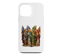 St Michel avec Gabriel Raphael Uriel 4 Archanges Icône Art Coque pour iPhone 13 Pro Max