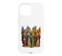 St Michel avec Gabriel Raphael Uriel 4 Archanges Icône Art Coque pour iPhone 15