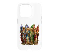 St Michel avec Gabriel Raphael Uriel 4 Archanges Icône Art Coque pour iPhone 15 Pro