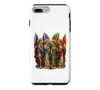 St Michel avec Gabriel Raphael Uriel 4 Archanges Icône Art Coque pour iPhone 7 Plus/8 Plus