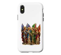 St Michel avec Gabriel Raphael Uriel 4 Archanges Icône Art Coque pour iPhone X/XS