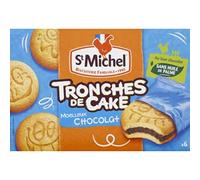 St Michel Tronche de Cake Moelleux au chocolat x6 en sachet individuel 175g