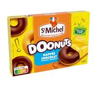 ST MICHEL - Doonuts Fondants Nappés Chocolat au Lait, Texture Moelleuse, Boîte 6x180g - Le Lot De 4