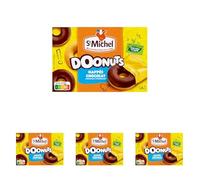 St Michel Doonuts, Nappés Chocolat, 6 Donuts, 180g (Lot de 4)